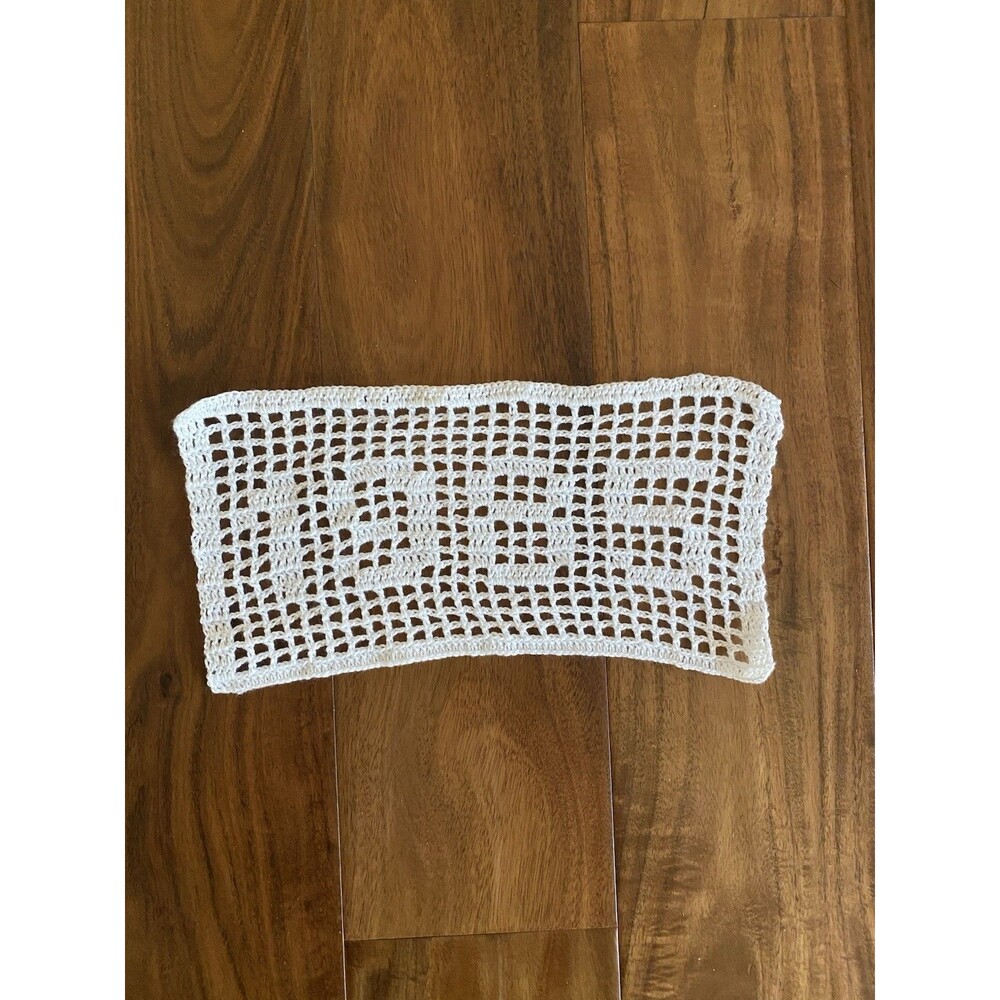 Handmade Crochet Year 198X Filet Doily White Choose ONE